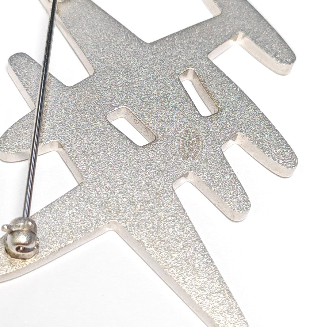 Metal Multicolor Brooch