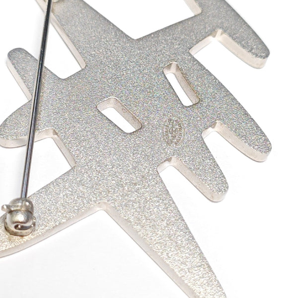 Metal Multicolor Brooch