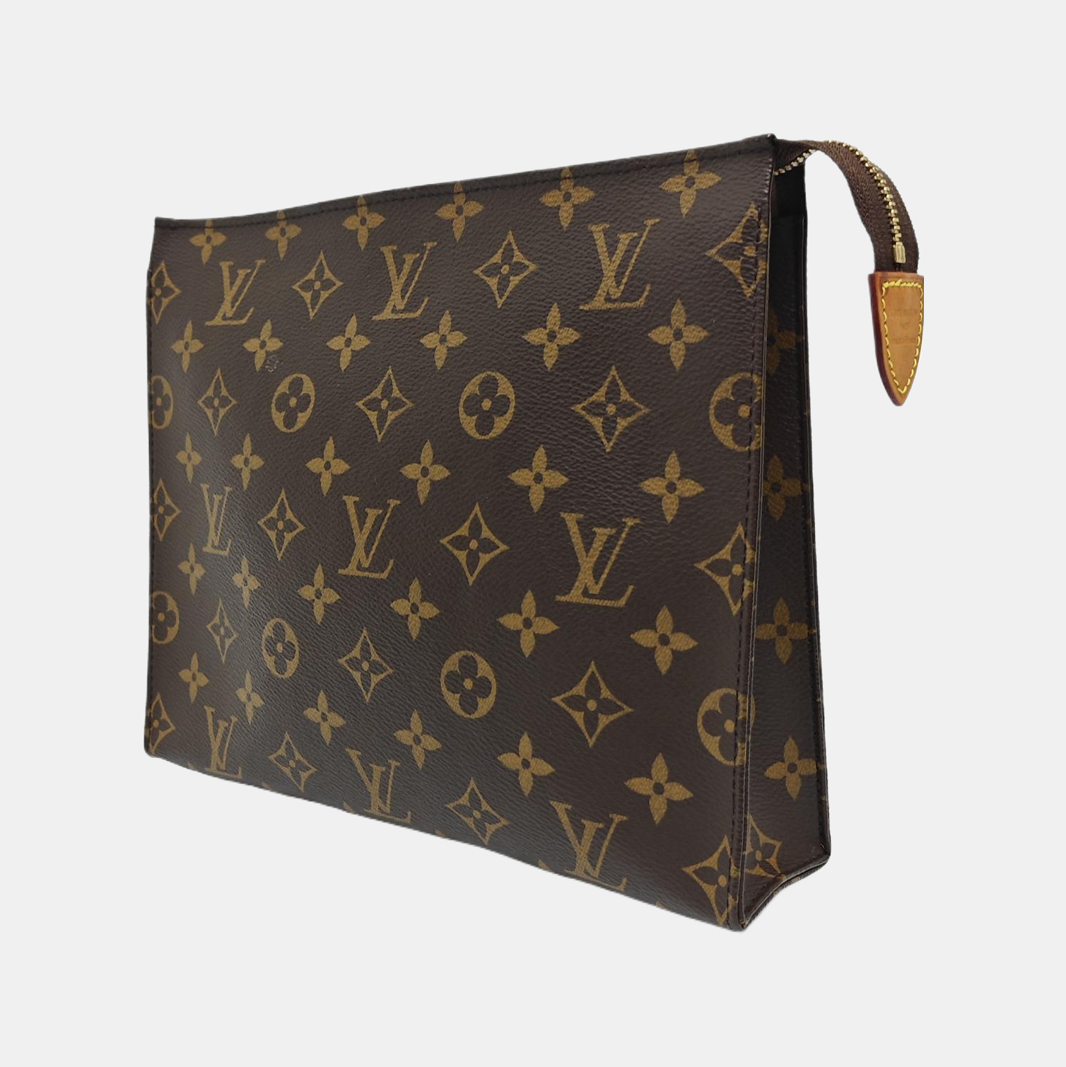TOILET POCKET 26 Monogram Coated Canvas Brown