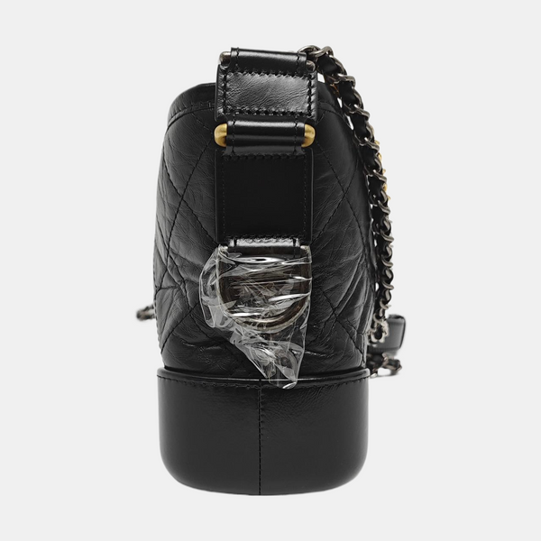 GABRIELLE Small Quilted Calfskin Black