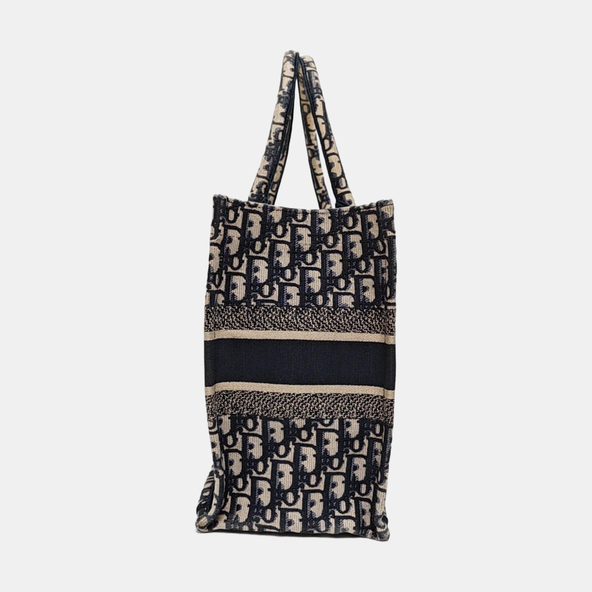 Book Tote Medium Oblique Canvas Blue