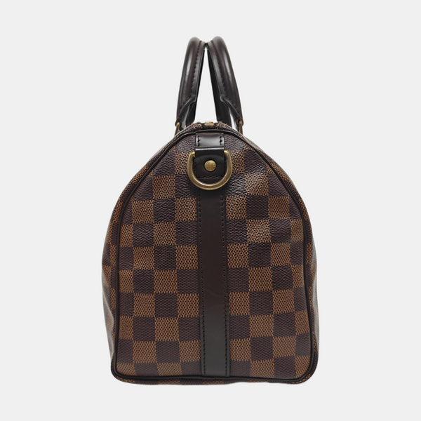 SPEEDY 25 Damier Ebene Coated Canvas Brown
