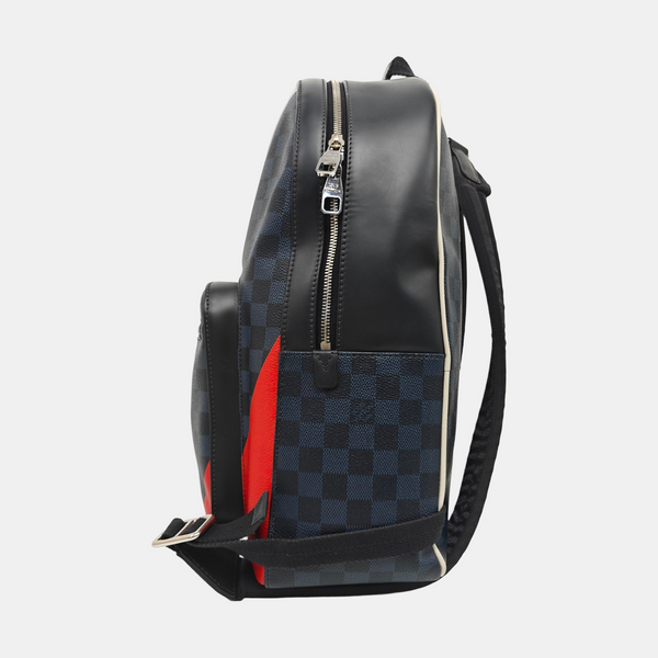 JOSH Damier Graphite Coated Canvas Black