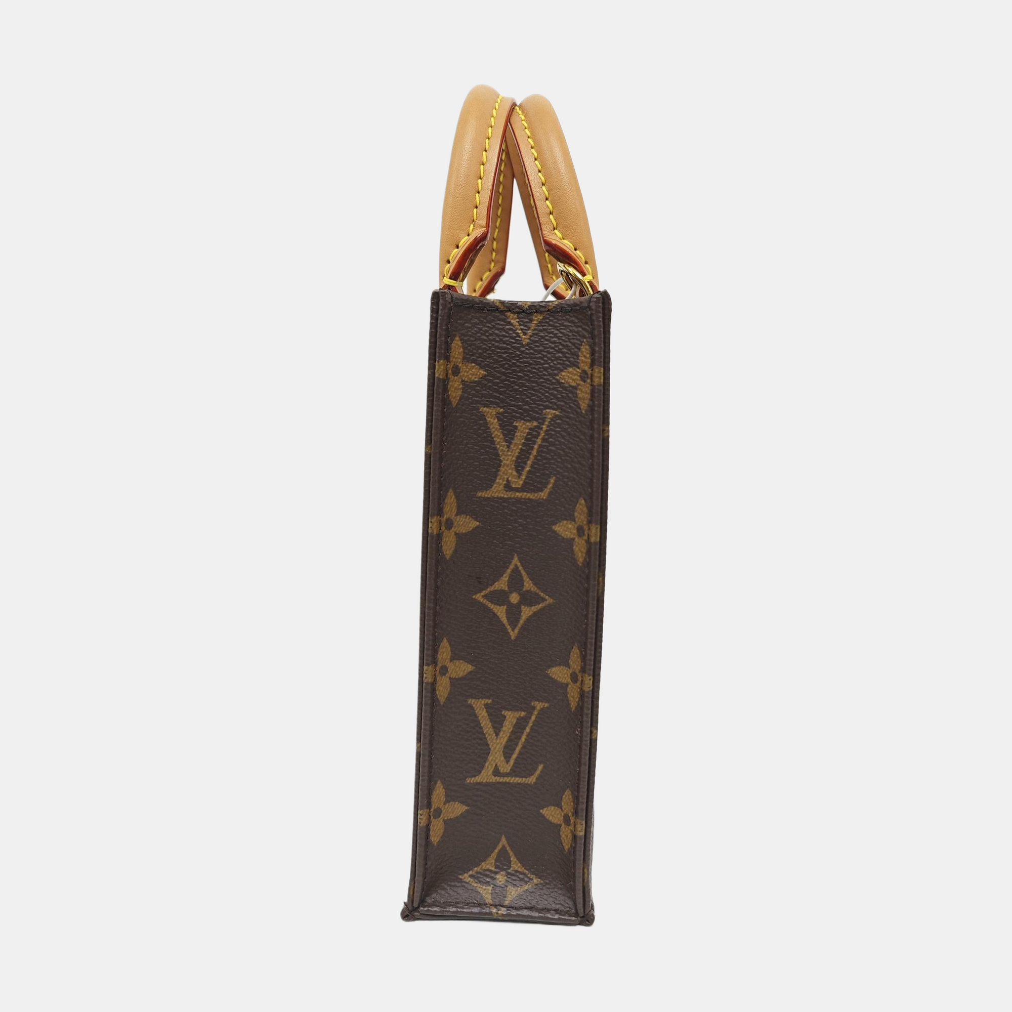 Authenticated pre-owned  SAC PLAT Mini Monogram Coated Canvas Brown - Tote Bag at Looply