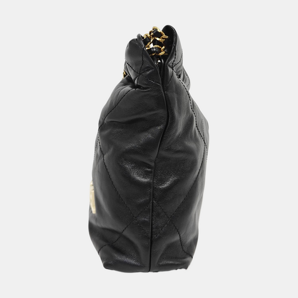CHANEL 22 Mini Quilted Calfskin Black