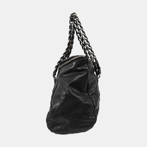 LUXURY LINE Grained Calfskin Black
