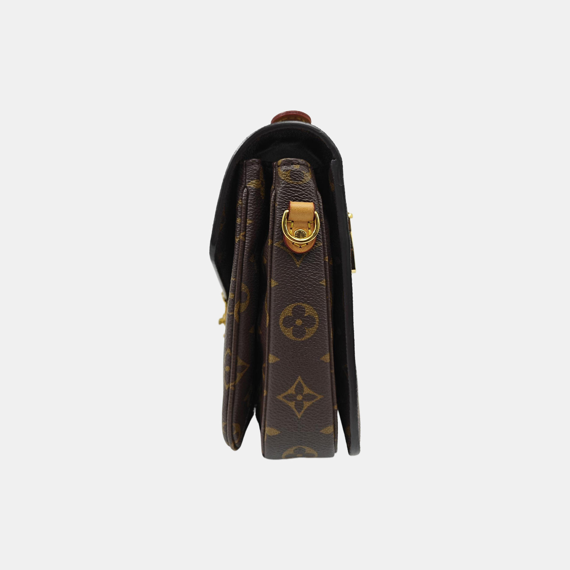 MÉTIS MM Monogram Coated Canvas Brown