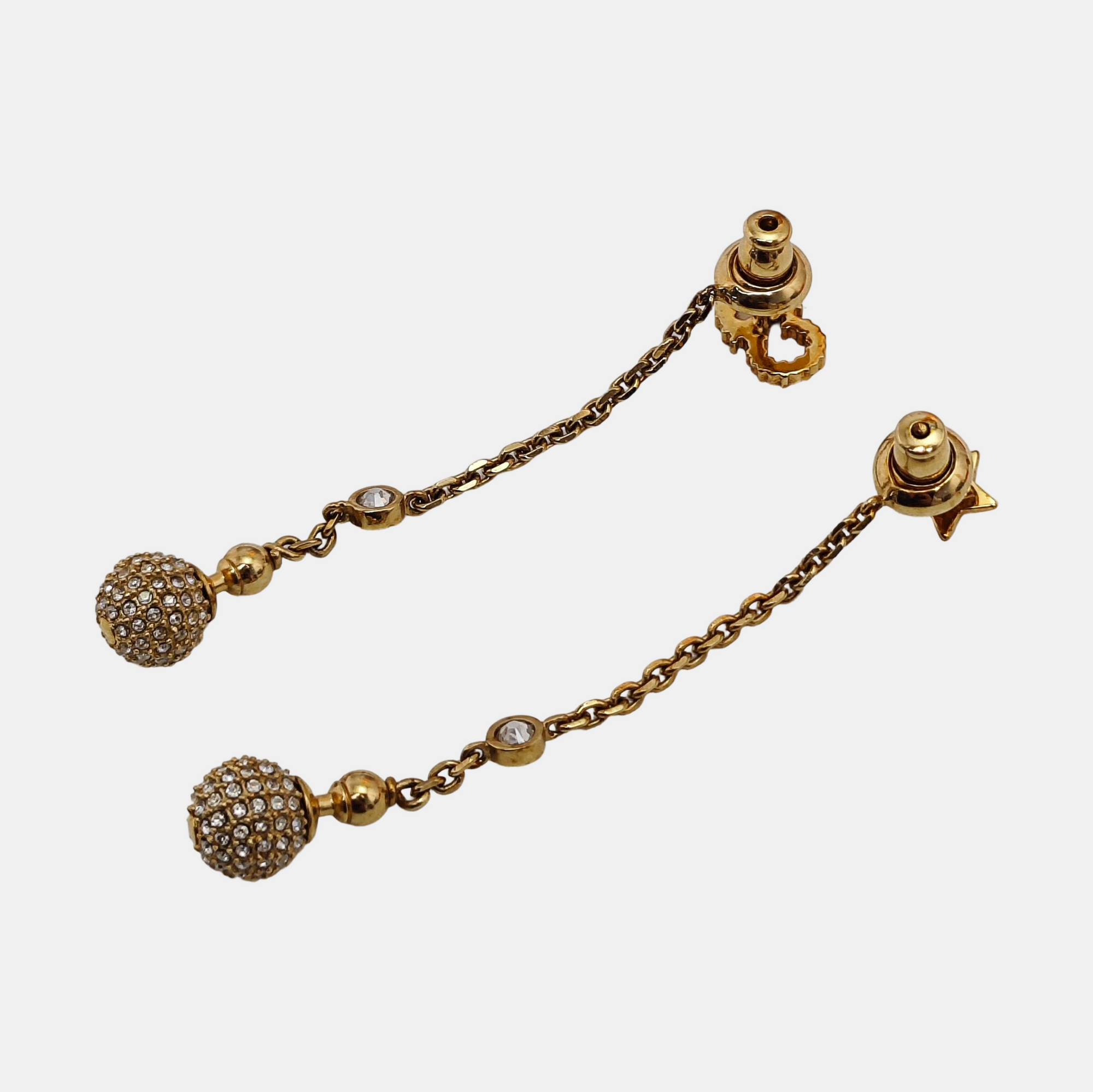 La Petite Tribale Metal Gold Stud Earrings