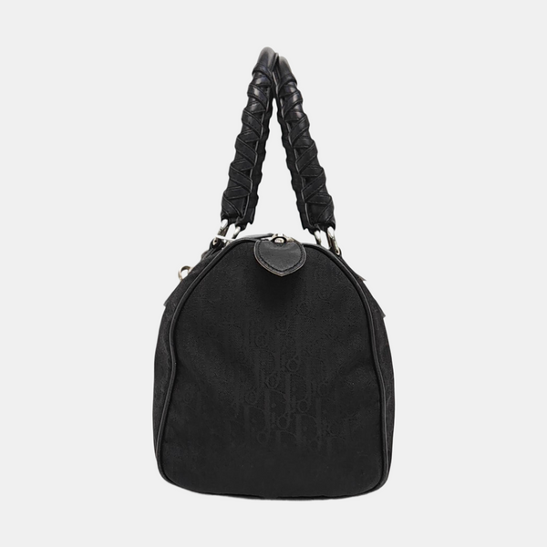 Canvas Top Handle Bag Black