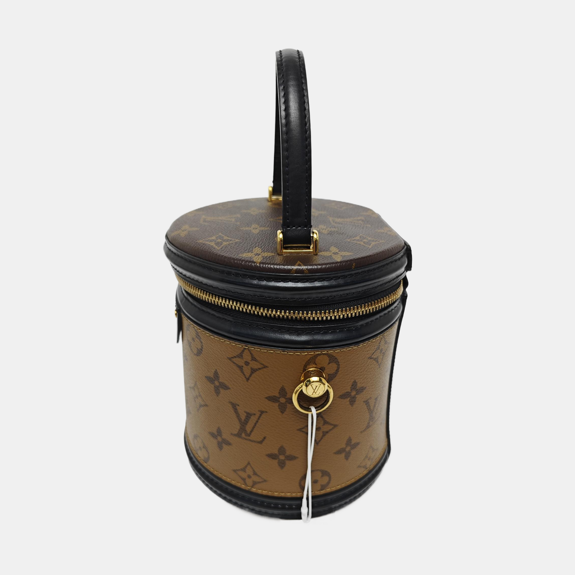 CANNES PM Monogram Coated Canvas Brown