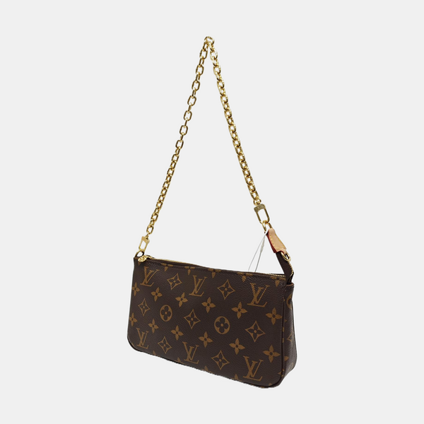 POCHETTE ACCESSOIRES GM Monogram Coated Canvas Brown