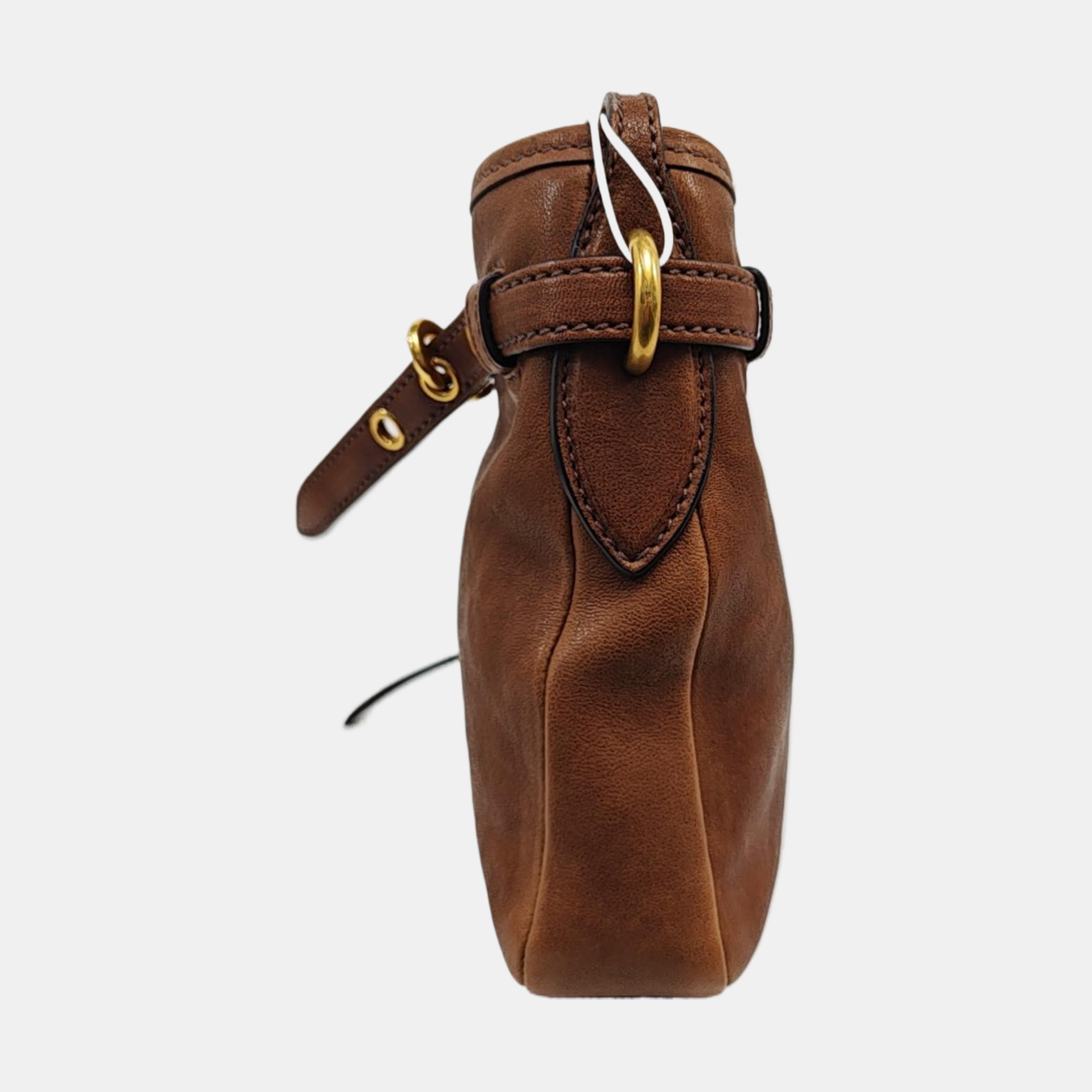 Lambskin Bucket Bag Brown