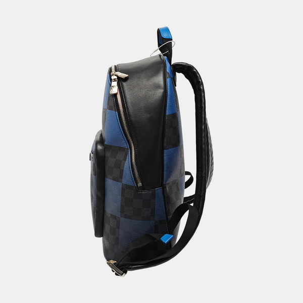 JOSH Damier Graphite Coated Canvas Gray