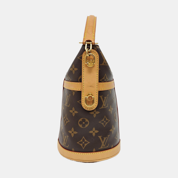 DUFFLE Monogram Coated Canvas Brown
