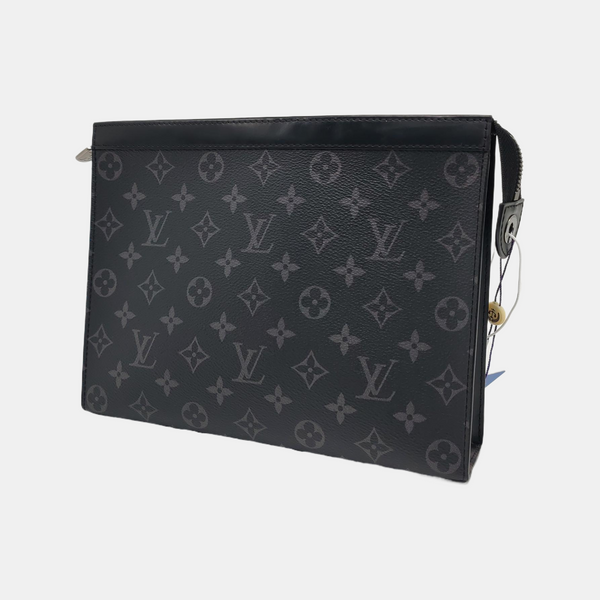 Pochette Voyag MM Monogram Coated Canvas Black