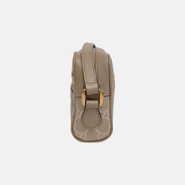Authenticated pre-owned  Ophidia Mini Monogram Coated Canvas Beige - Shoulder Bag at Looply