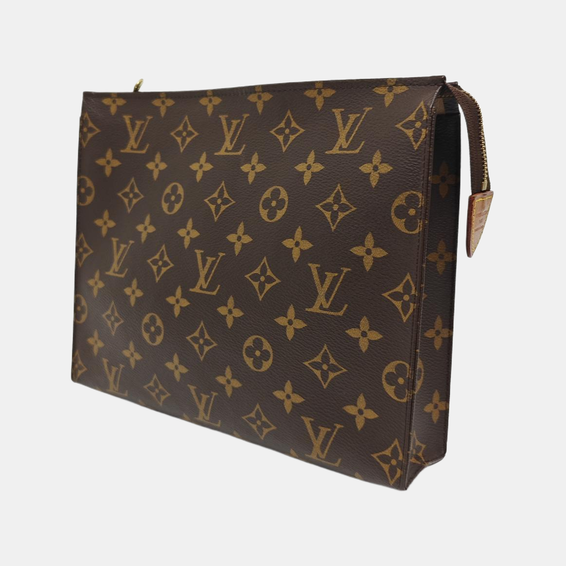 TOILET POCKET 26 Monogram Coated Canvas Brown