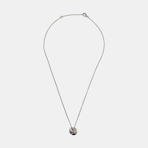 AMULETTE DE CARTIER 18k White Gold Silver Necklace