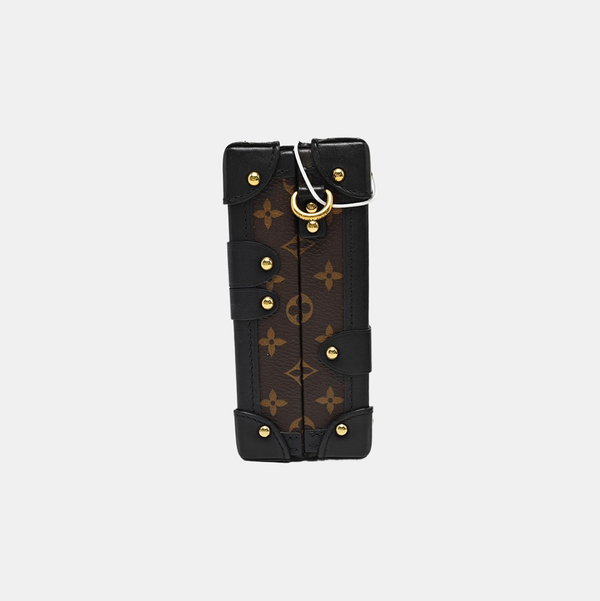 PETITE MALLE Monogram Coated Canvas Brown