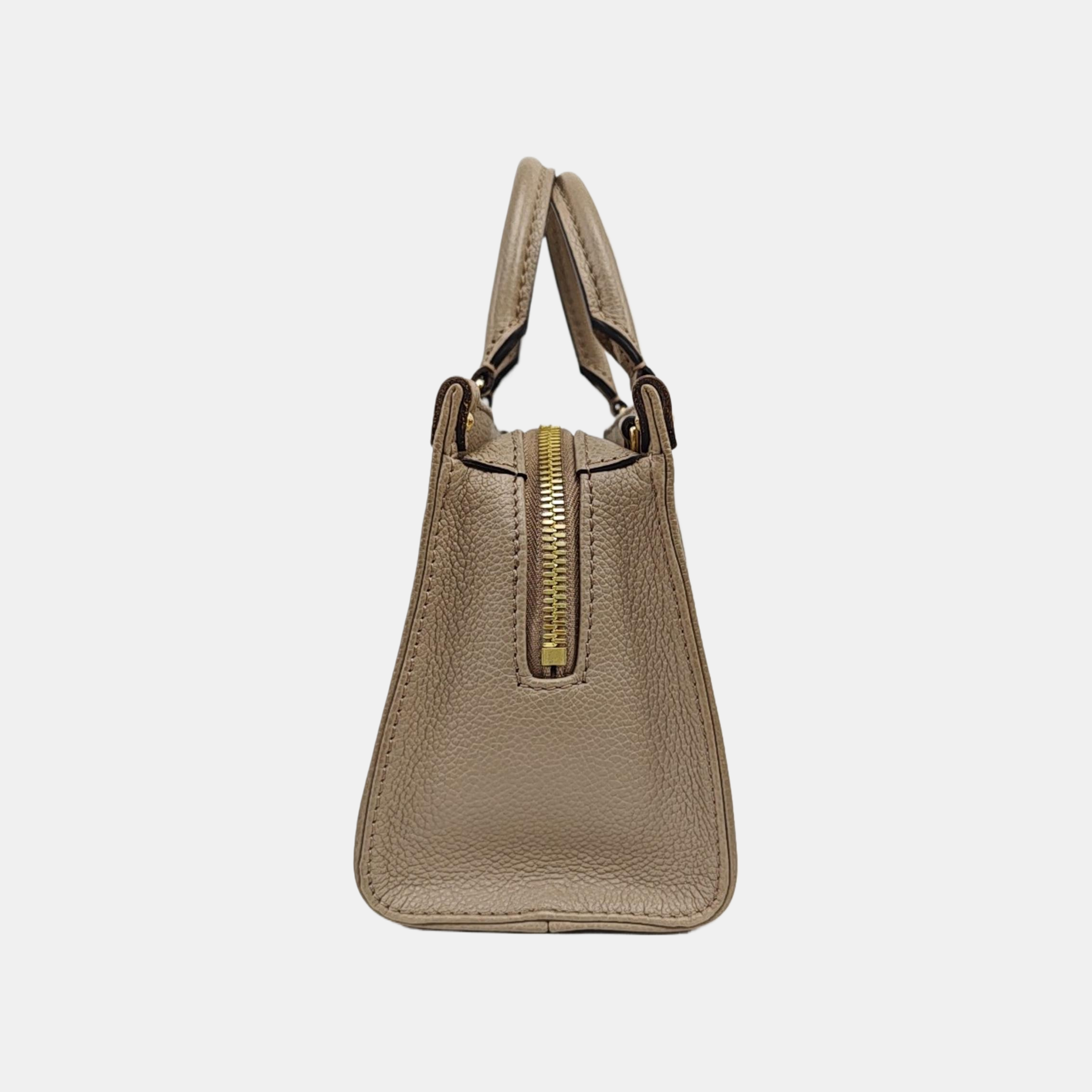ONTHEGO EAST WEST PM Monogram Calfskin Gray