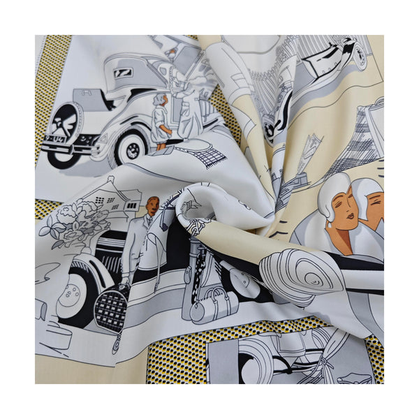 Mulberry Silk Silk Scarf Multicolor