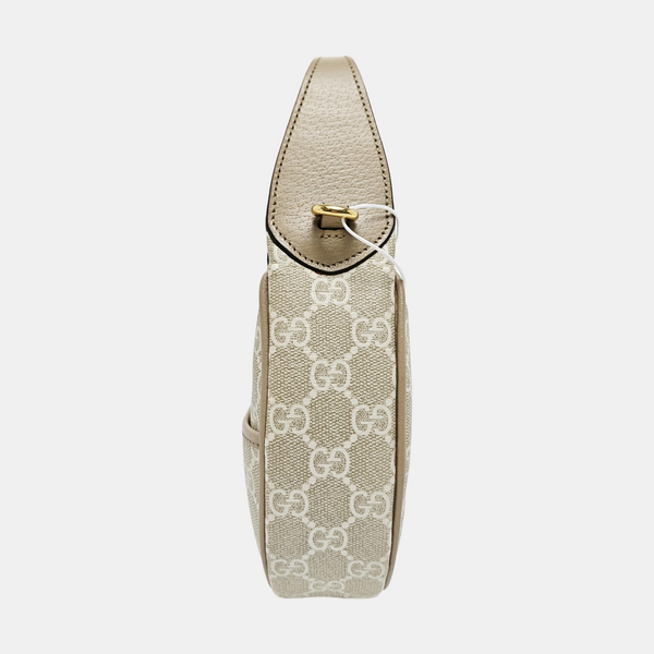 Monogram Coated Canvas Shoulder Bag Beige