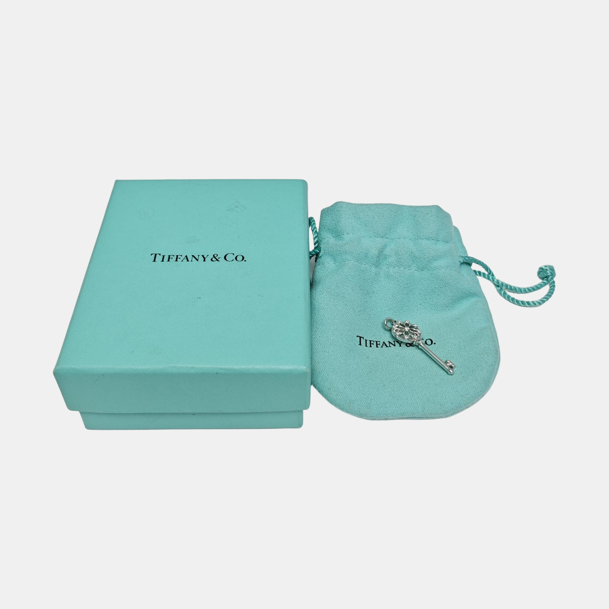 Tiffany Keys 18k Gold Silver Pendant