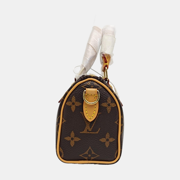 SPEEDY Nano Monogram Coated Canvas Brown