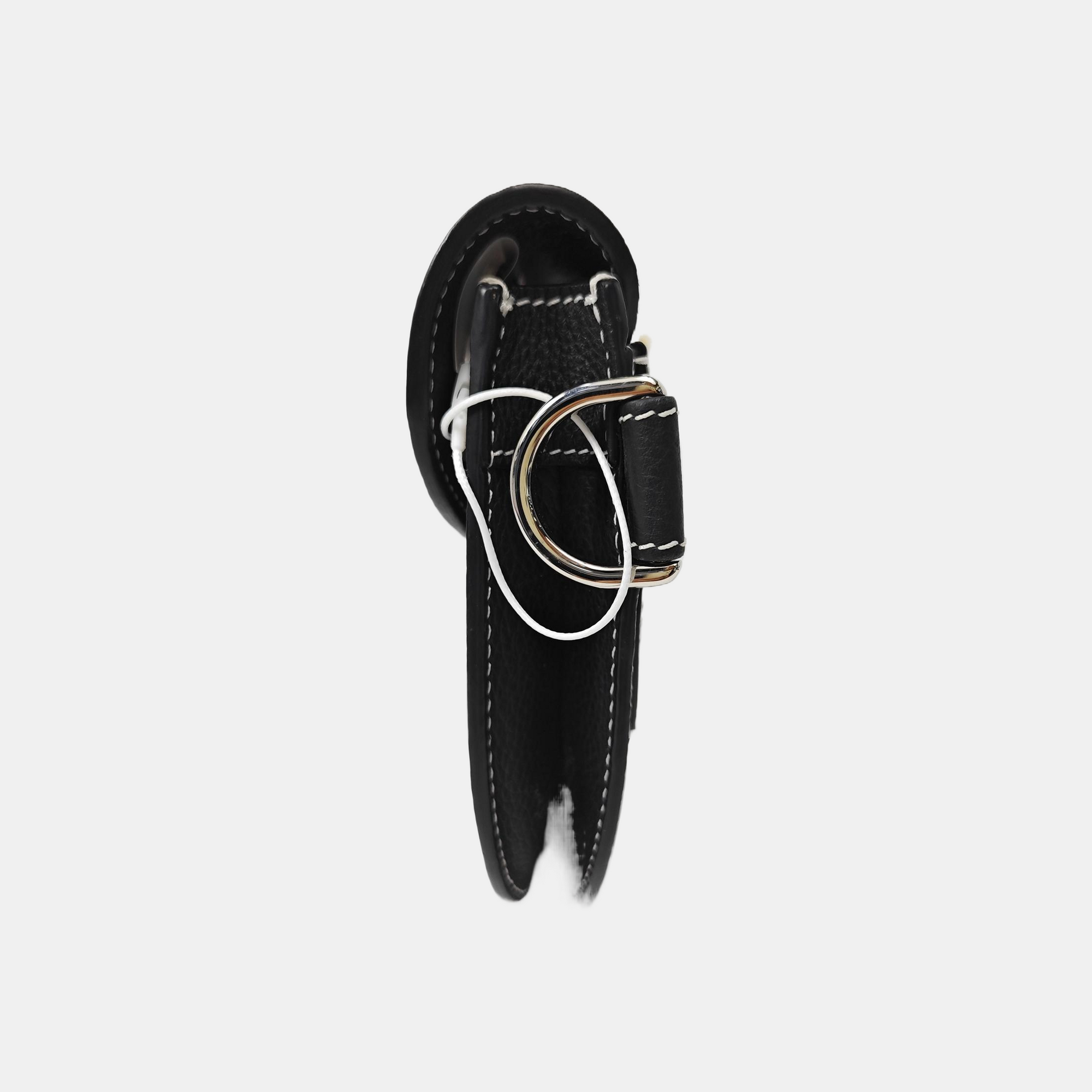 Saddle Medium Calfskin Black
