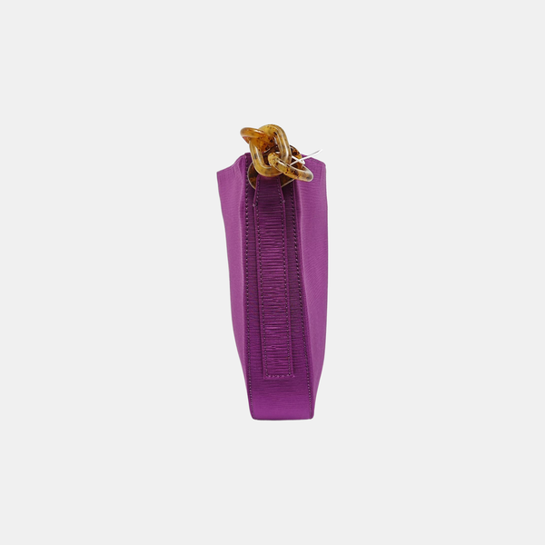 Fabric Shoulder Bag Purple
