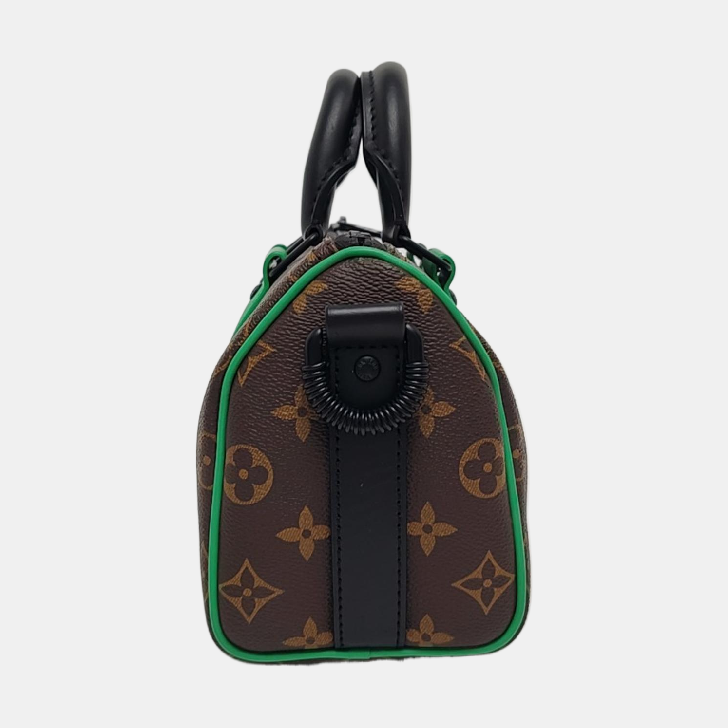 KEEPALL 25 Monogram Coated Canvas Brown
