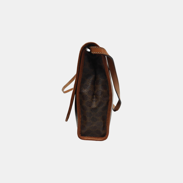TRIOMPHE ROUND Coated Canvas Brown