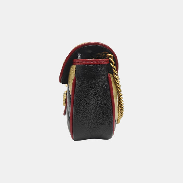 GG Marmont Super Mini Quilted Calfskin Multicolor