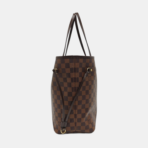 NEVERFULL MM Damier Ebene Coated Canvas Brown