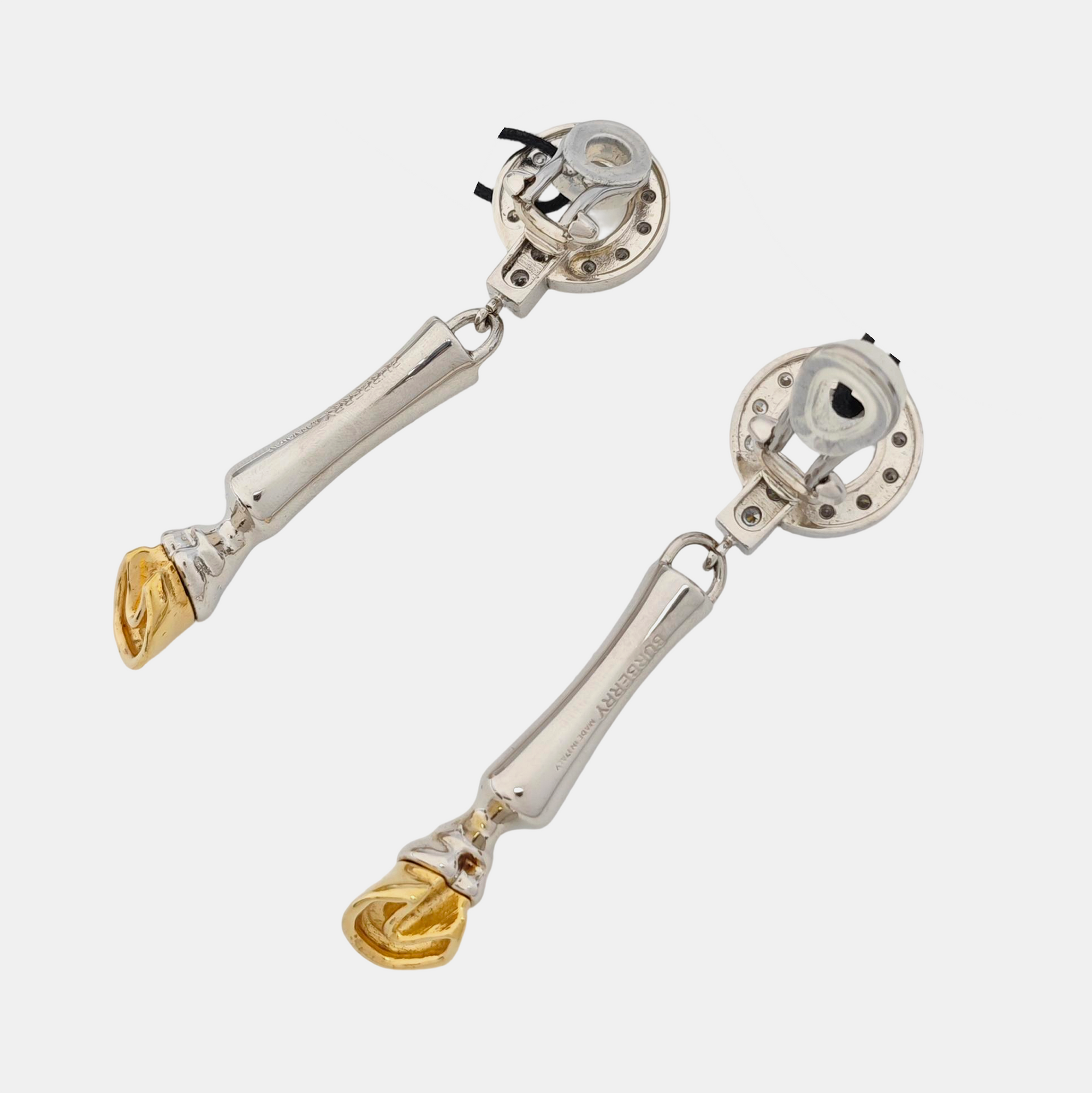 Metal Silver Clip On Earrings