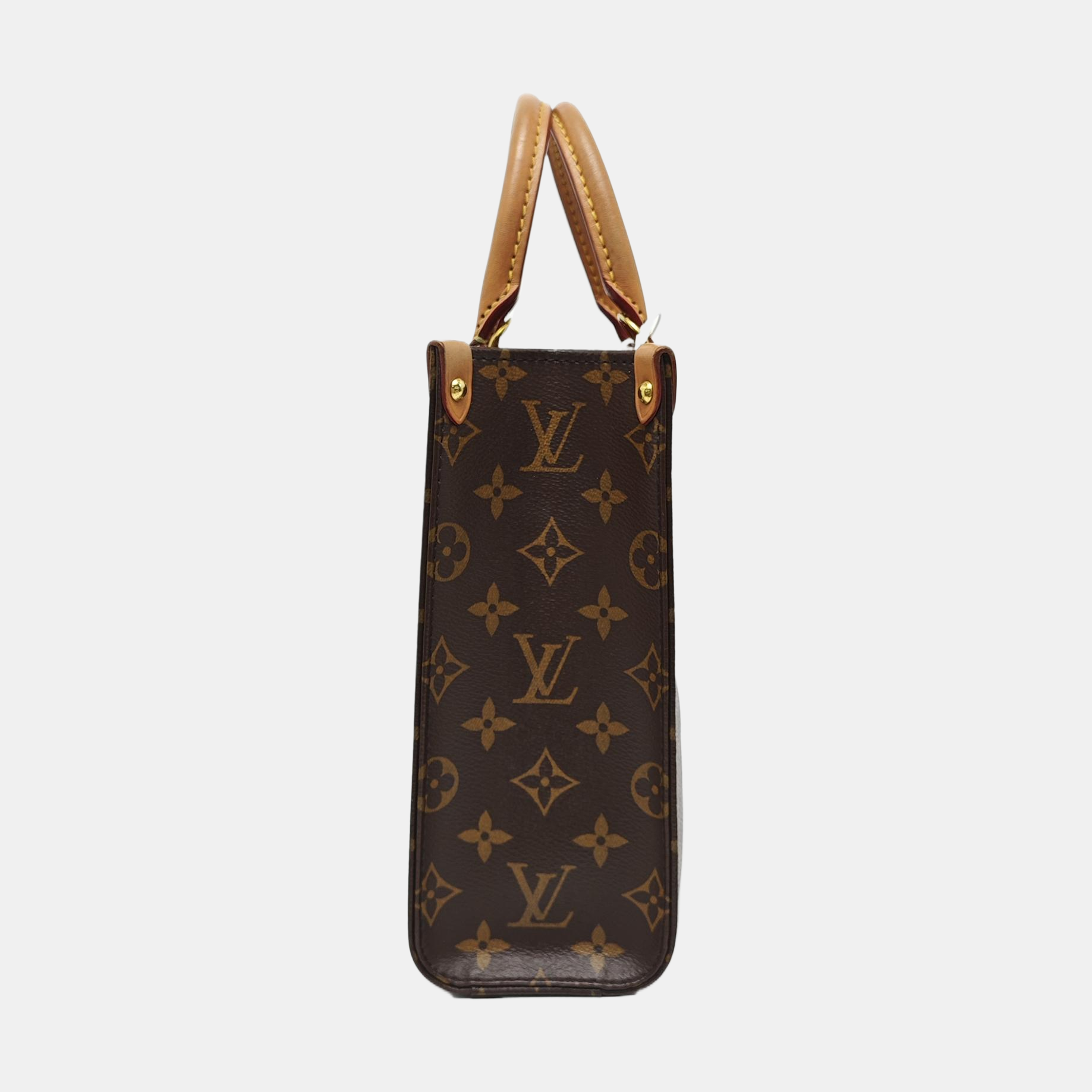 SAC PLAT BB Monogram Coated Canvas Brown