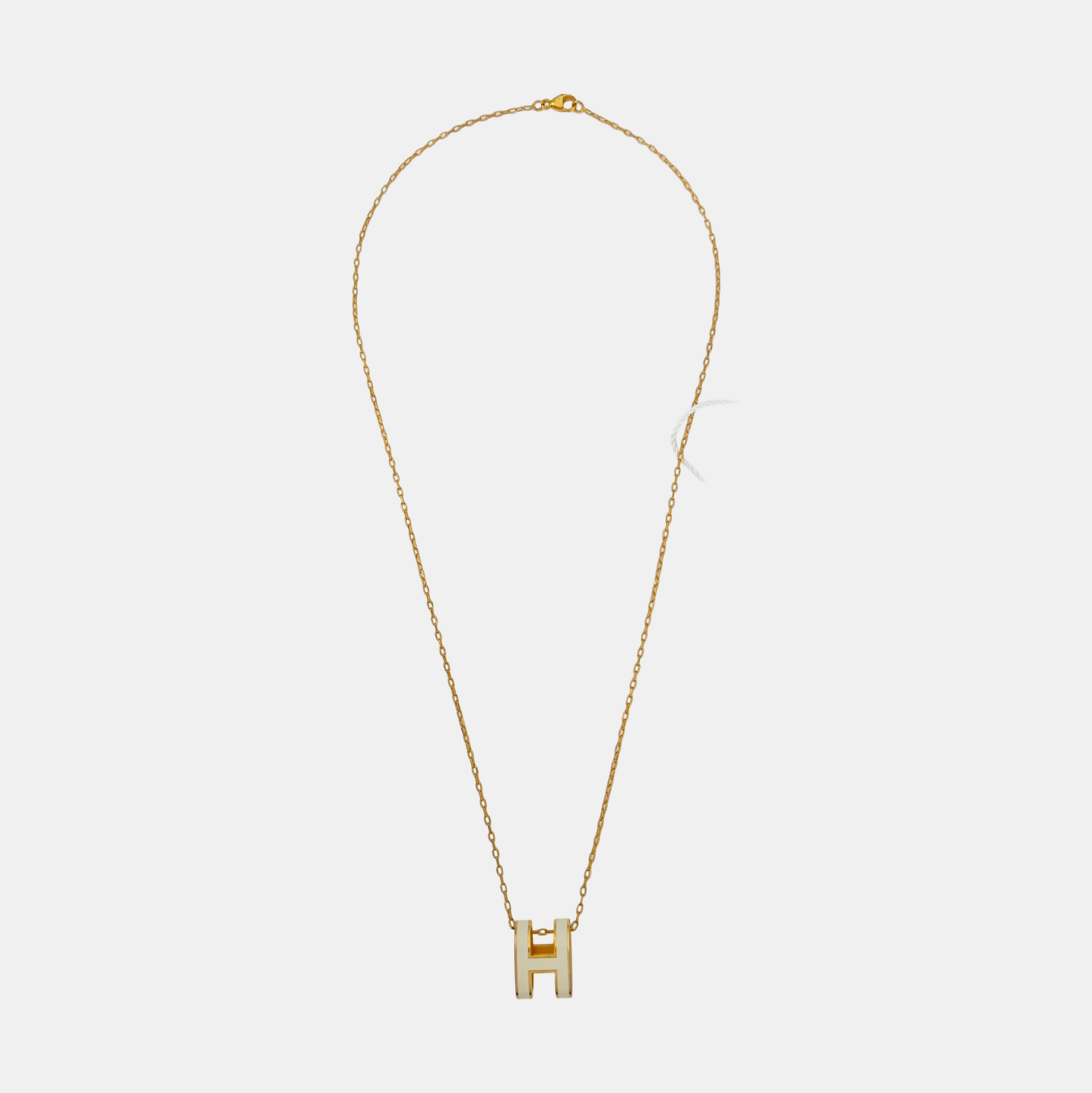Pop H Metal Gold Necklace