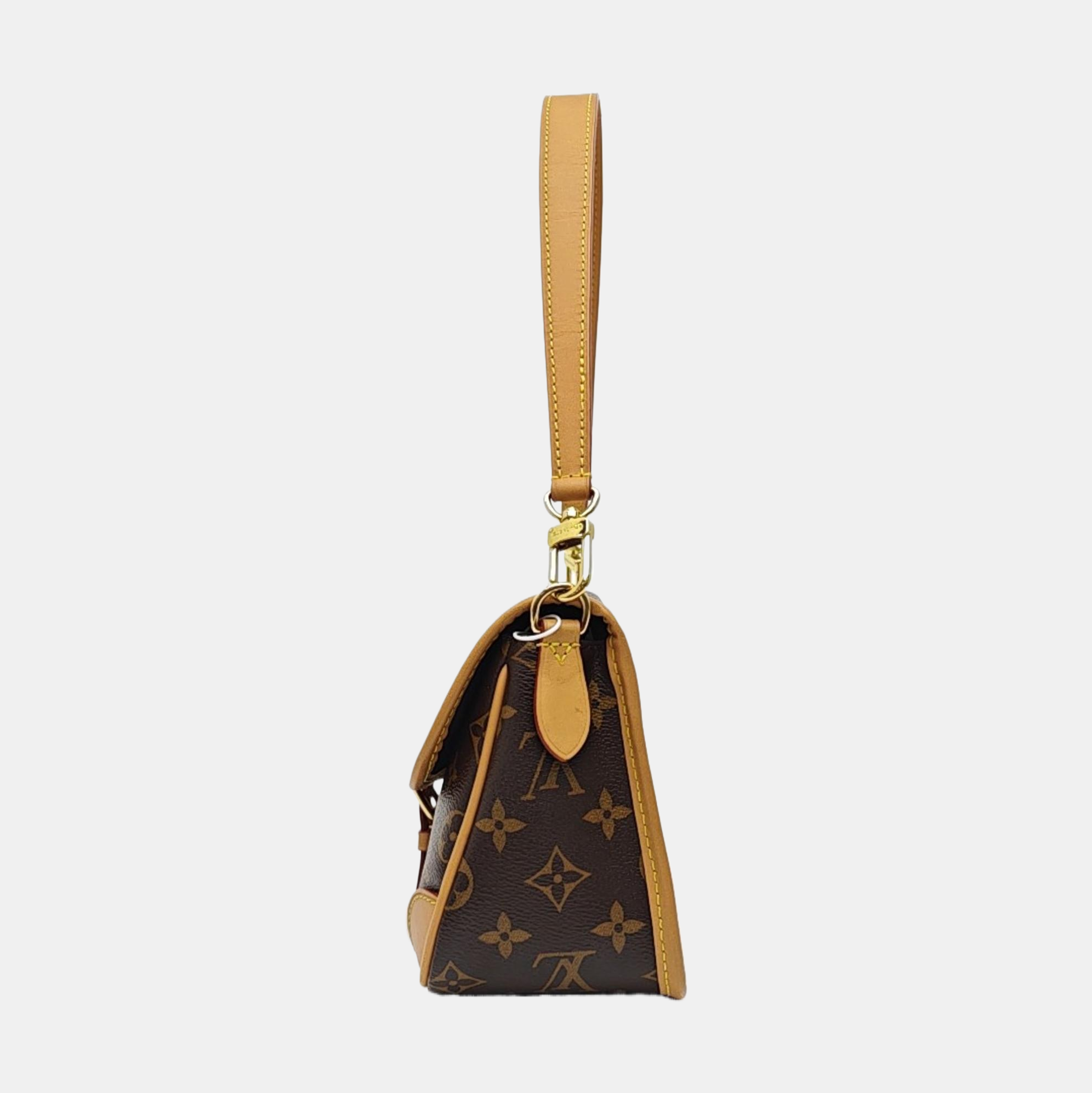 DIANE Monogram Coated Canvas Brown