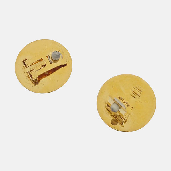 Metal Gold Clip On Earrings