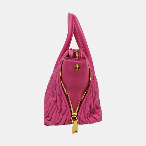 Avenue Quilted Lambskin Red