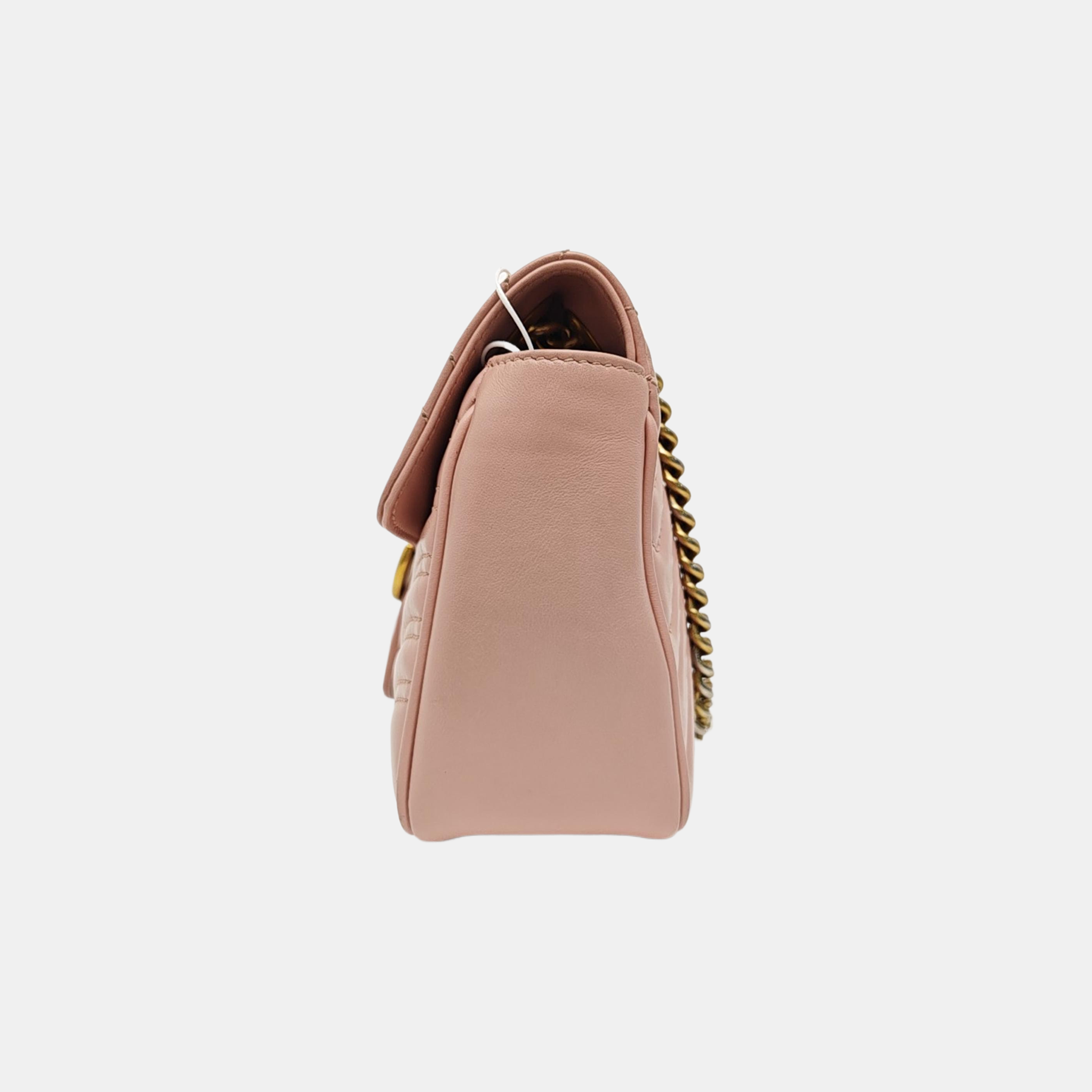 GG Marmont Medium Quilted Calfskin Pink