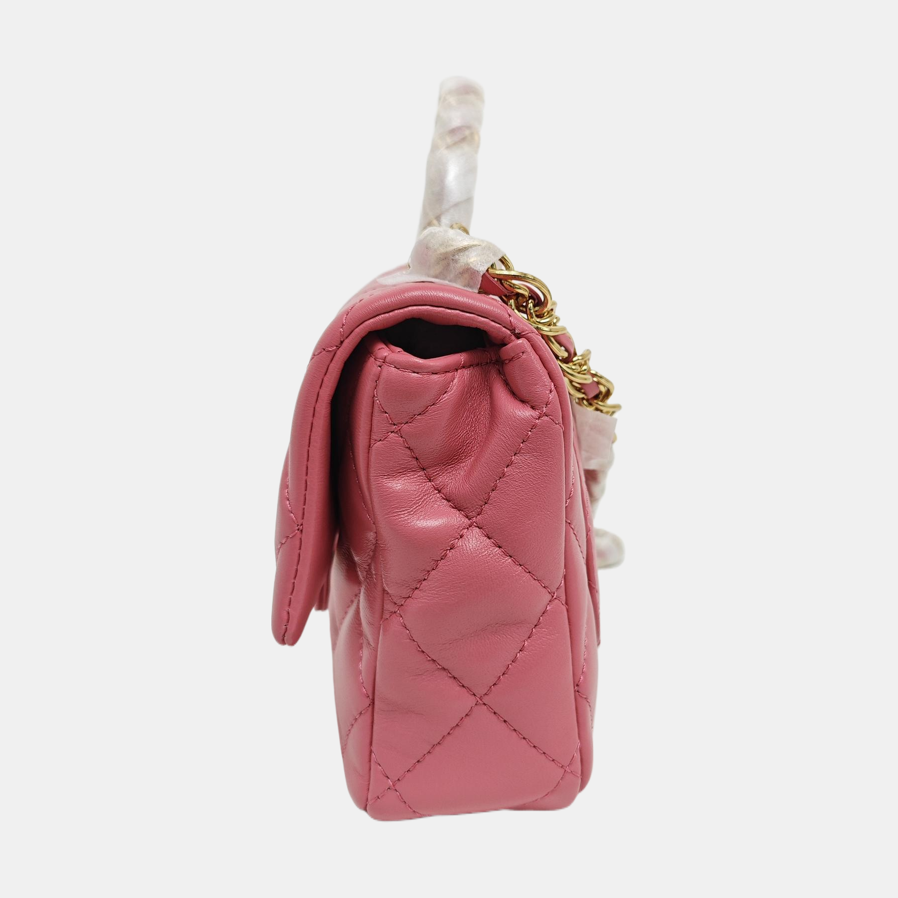 CLASSIC FLAP Small Quilted Lambskin Pink