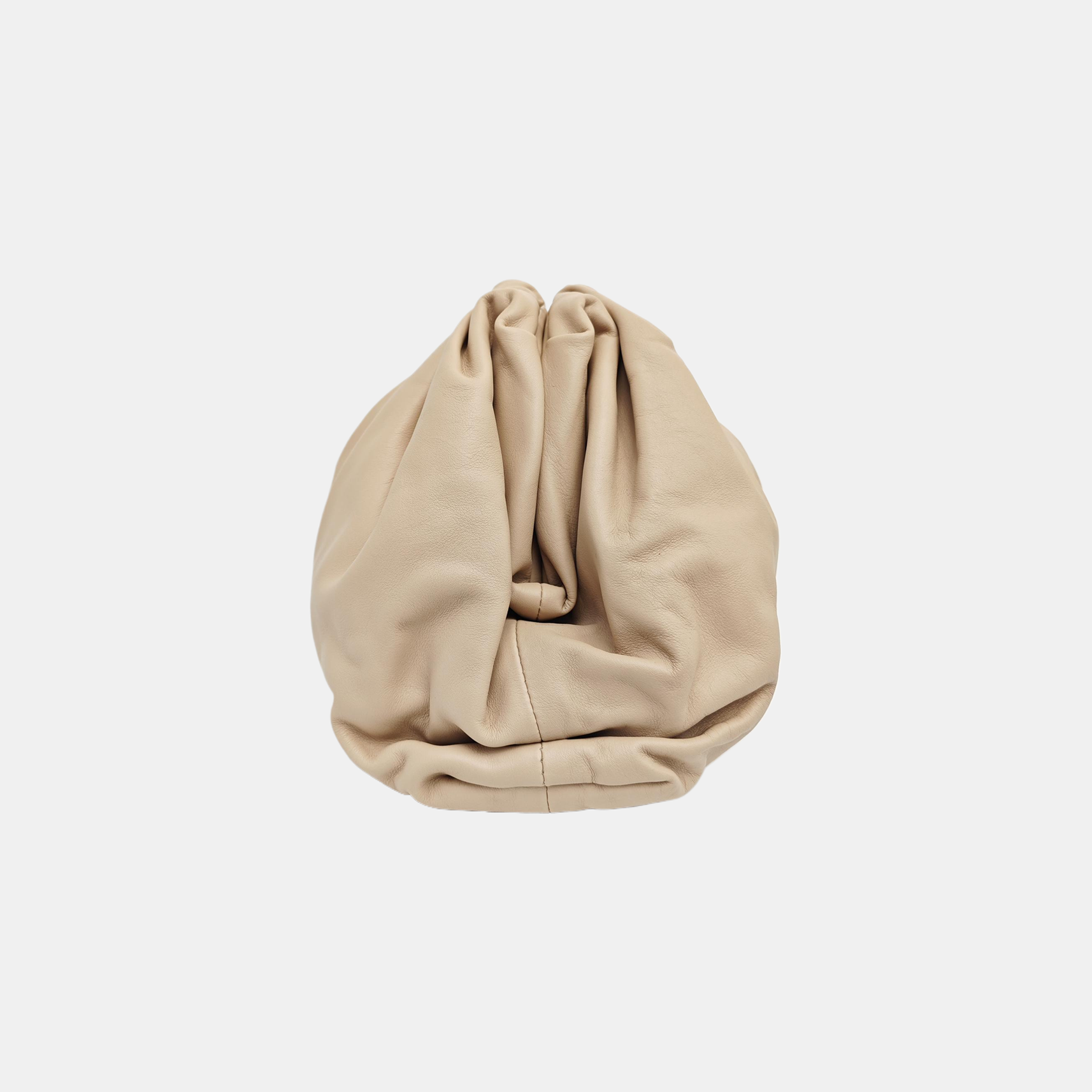 The Pouch Large Calfskin Beige
