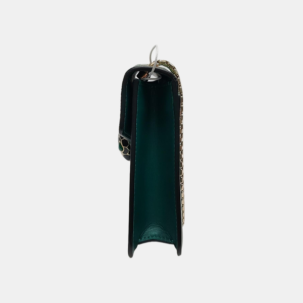 SERPENTI FOREVER Small Stingray Leather Green