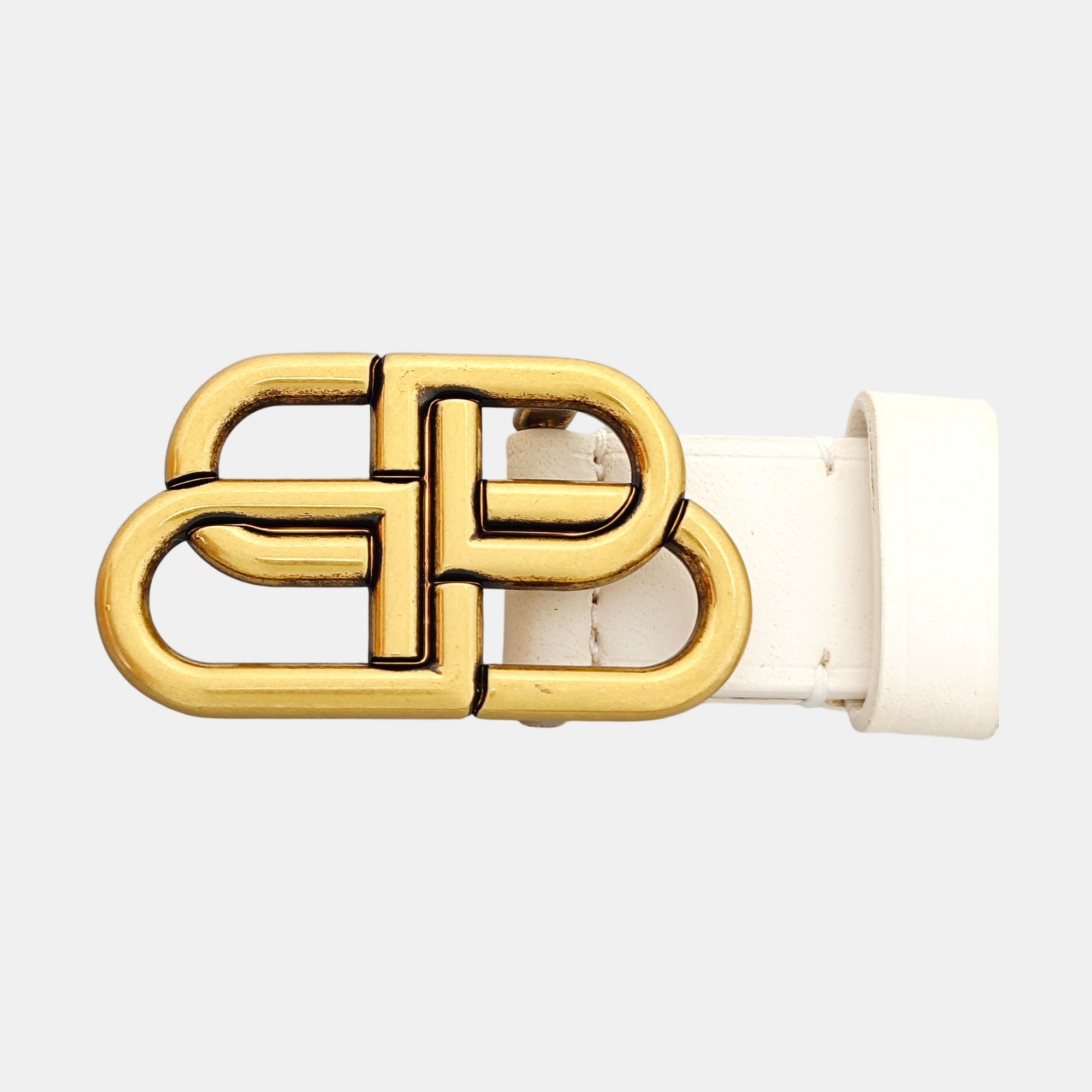 Leather Belt White