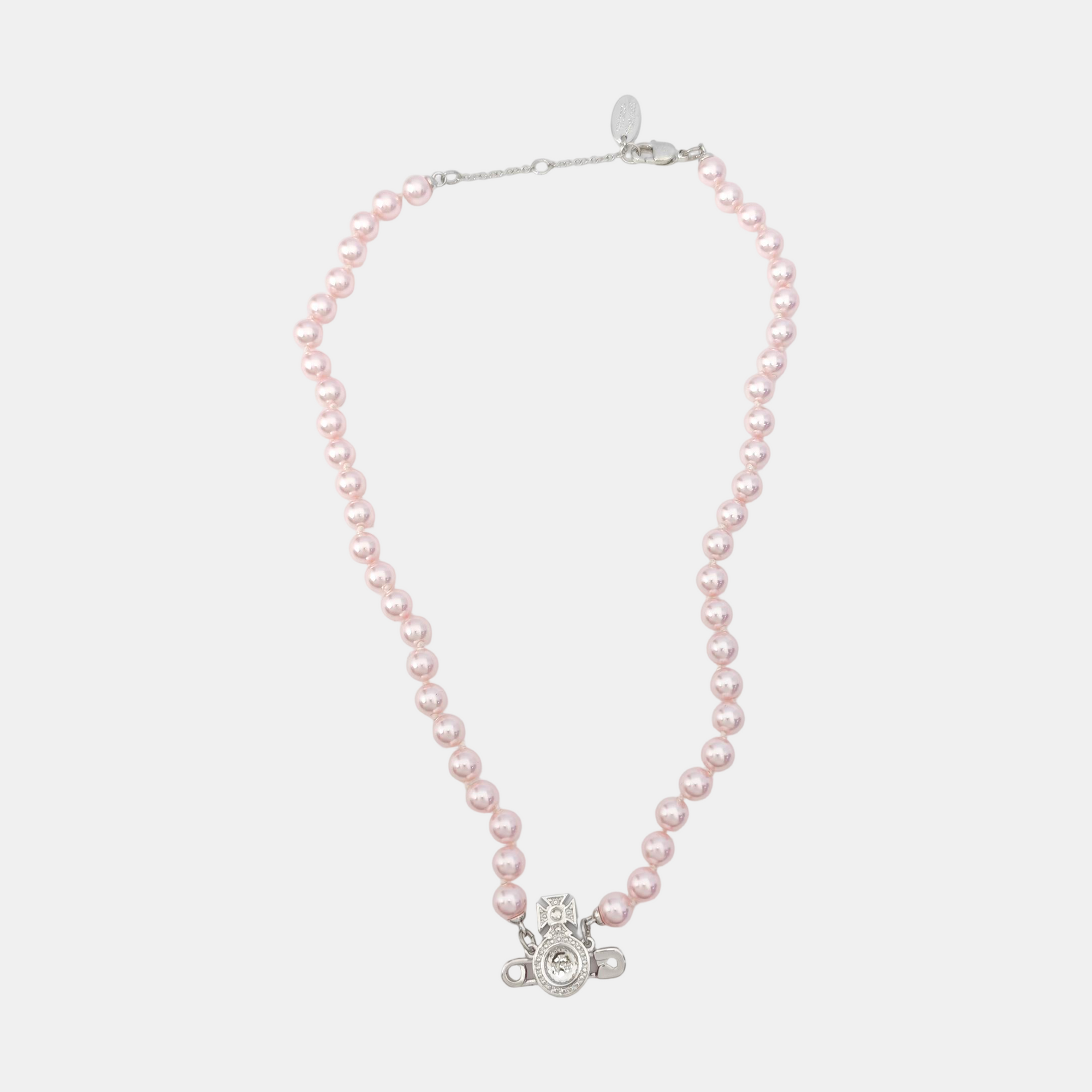 Faux Pearl Pink Necklace
