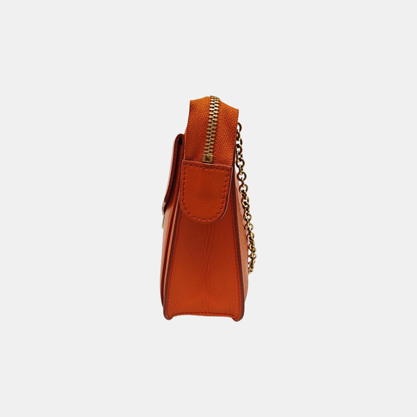 Calfskin Crossbody Bag Orange
