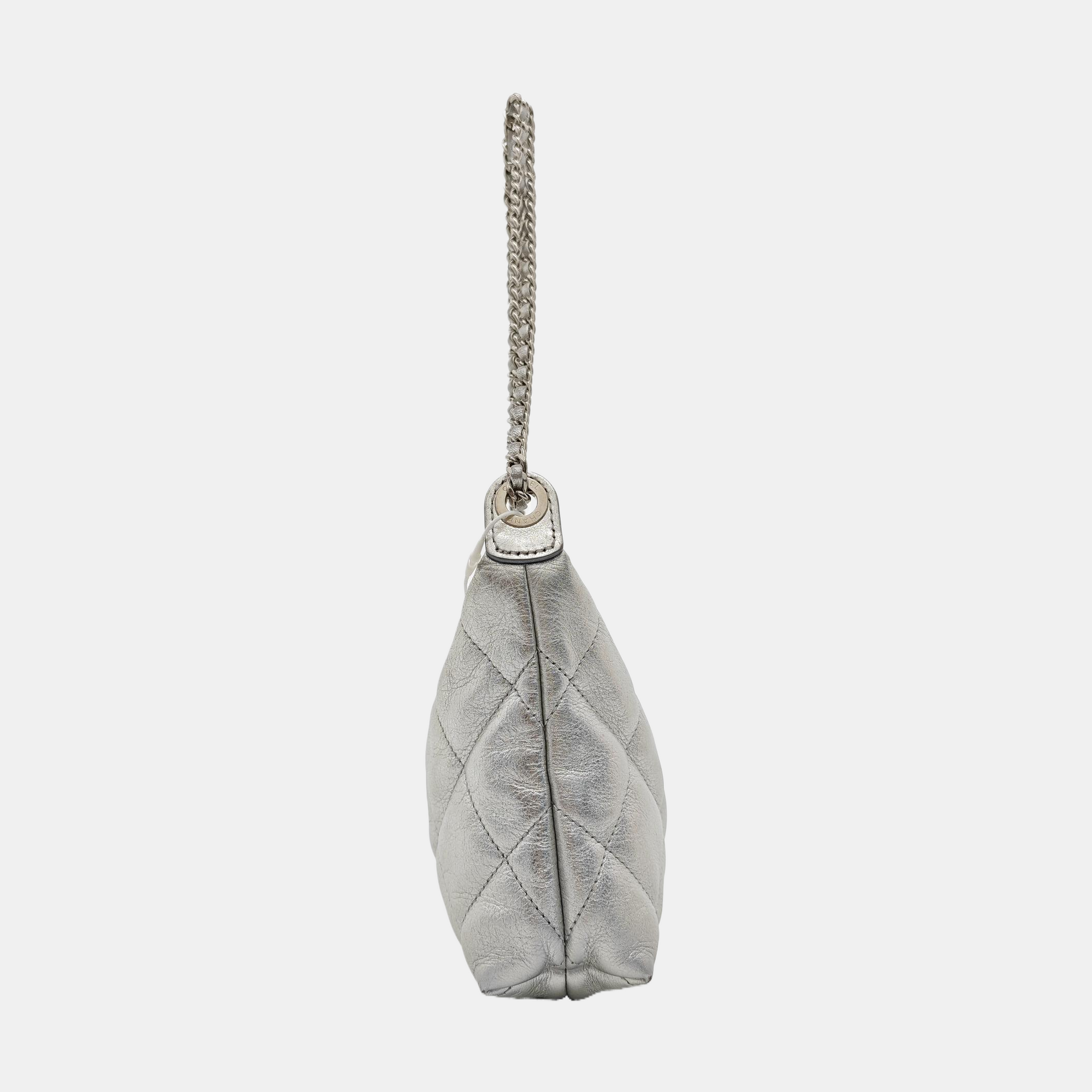 Quilted Calfskin Silver