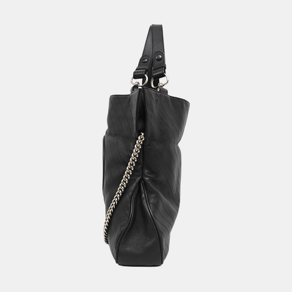 Blondie Medium Quilted Calfskin Black