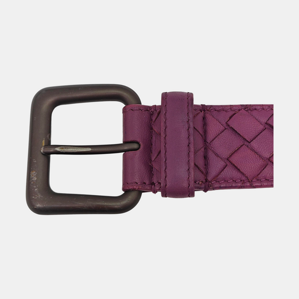 Leather Belt Purple
